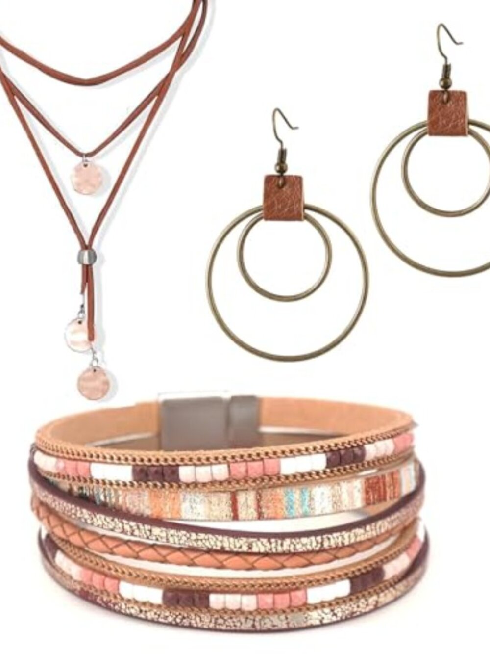 3PCS Western Jewelry for Women Bohemian‎ Set